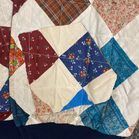 Vintage 80’s Handmade Quilted Bomber Jacket Rare! - Picture 7 of 9